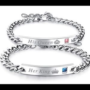 His Queen - Her King Gem Bracelets